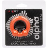 Calexotics - Alpha Bague Double Bille Orange